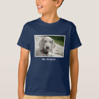 Personalized Weimaraner Dog Photo and Dog Name