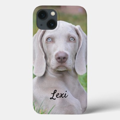 Personalized Weimaraner Puppy Dog iPhone 13 Case