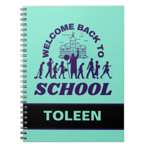 Personalized Welcome Back To School Notebook