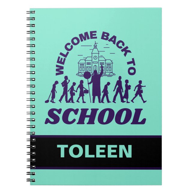 Personalized Welcome Back To School                Notebook (Front)