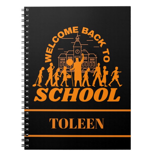 Personalized Welcome Back To School                Notebook (Front)