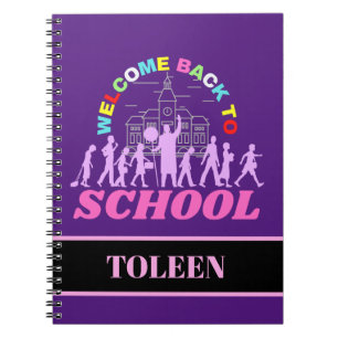 Personalized Welcome Back To School Notebook