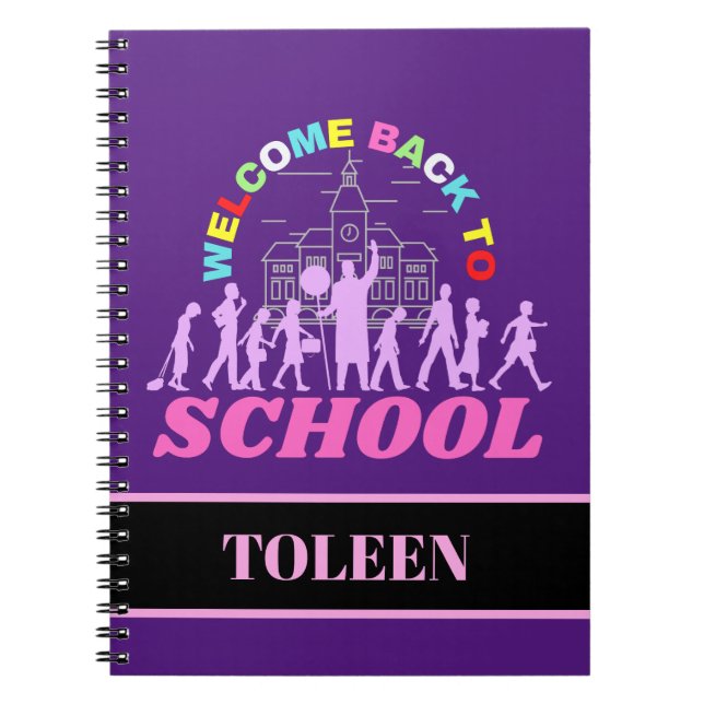Personalized Welcome Back To School                Notebook (Front)