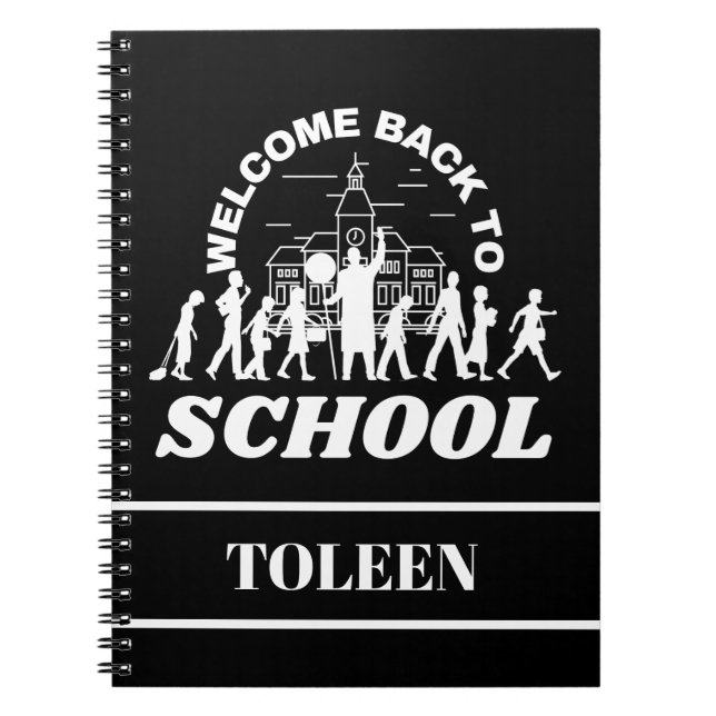 Personalized Welcome Back To School                Notebook (Front)