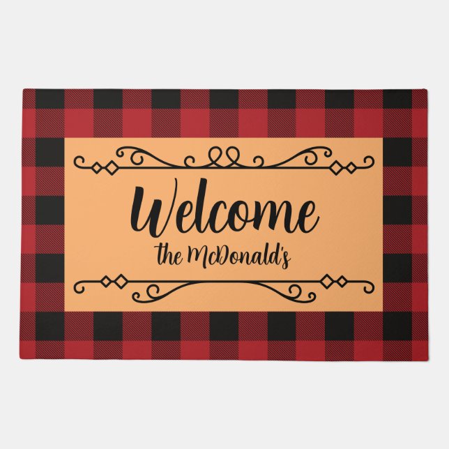 Personalized Welcome Door Mat (Front)