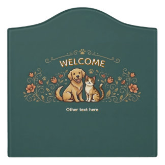 Personalized Welcome Door Sign