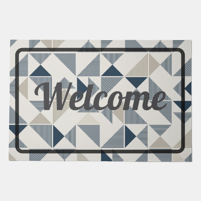 Personalized Welcome Doormat | Custom Name & Text  (Front)