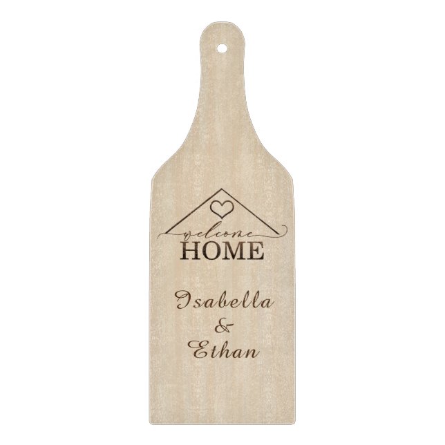 Personalized Welcome Home Cutting Board Ornament (Front)