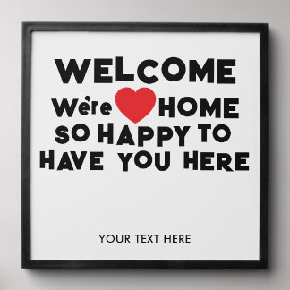 Personalized Welcome Home Peel And Stick Photo Tile