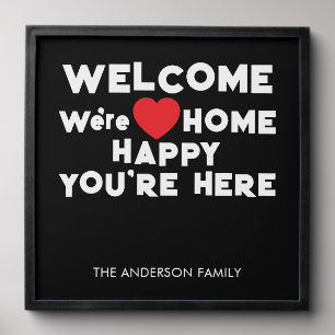 Personalized Welcome Home Peel And Stick Photo Tile
