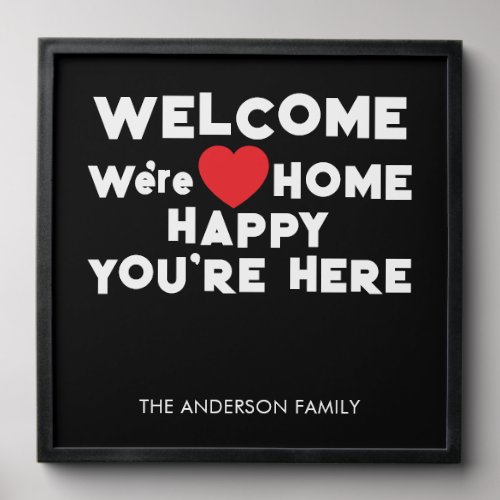 Personalized Welcome Home  Peel And Stick Photo Tile