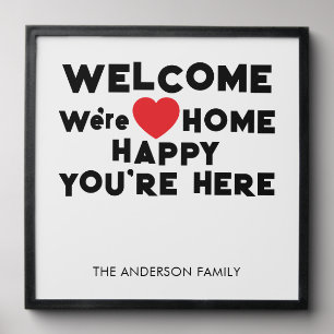 Personalized Welcome Home Peel And Stick Photo Tile