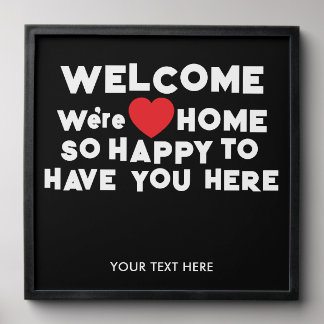Personalized Welcome Home Peel And Stick Photo Tile