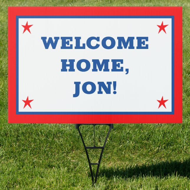 Personalized Welcome Home Sign (Insitu)