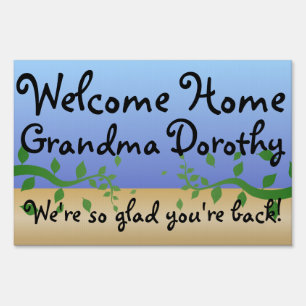 Personalized Welcome Home Yard Sign
