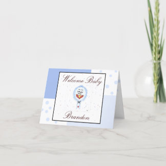 Personalized Welcome New Baby Card
