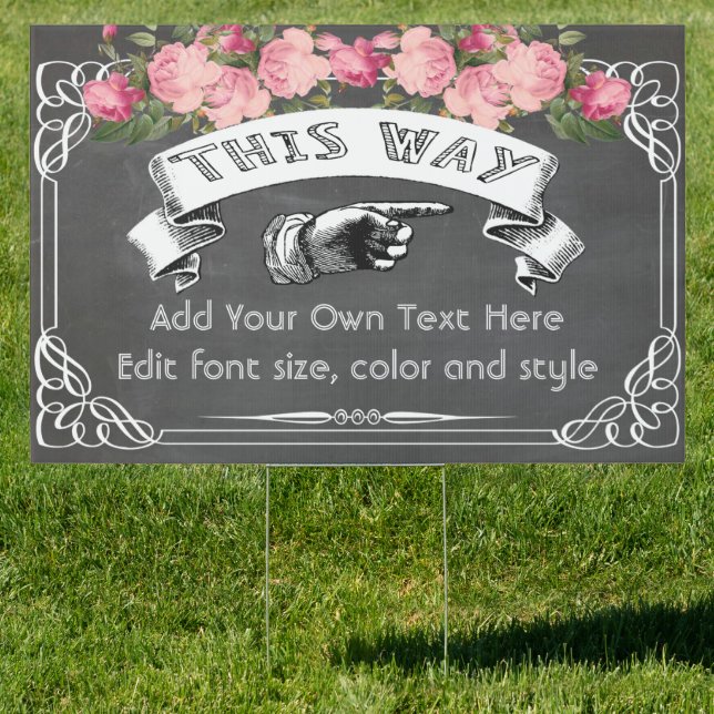 Personalized welcome sign (Insitu)