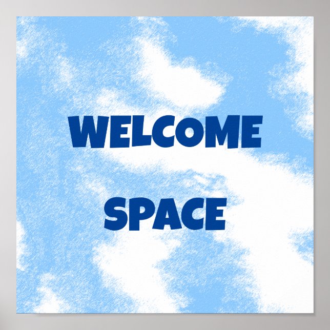 personalized Welcome Space Poster (Front)