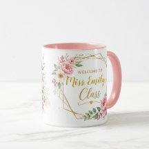 Personalized Welcome to Class Teacher Coffee Mug