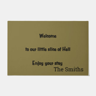 Personalized Welcome to Hell Doormat