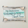 Personalized Welcome to Our Beach House Accent Pillow