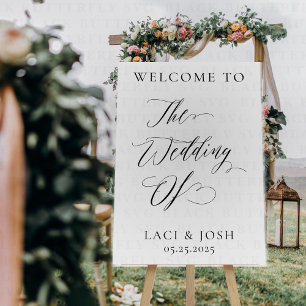 Personalized “Welcome to Our Wedding” Sign