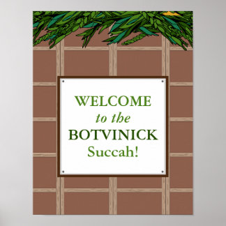 Personalized - Welcome to Succah Poster