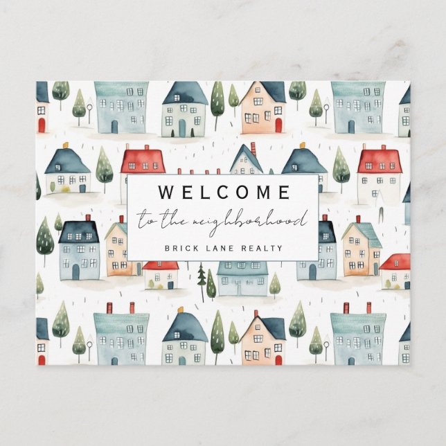 Personalized Welcome to the Neighborhood Realty Postcard (Front)