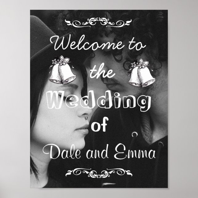 Personalized Welcome to the Wedding Poster (Front)