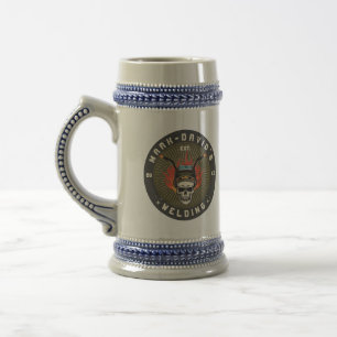 Personalized Welder Metal Worker Welding Workshop Beer Stein