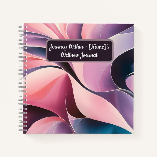 Personalized Wellness Journal - 'Journey Within' (Front)