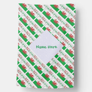 Personalized Welsh Flag Tiled