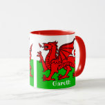 Personalized Welsh Flag Two-tone Coffee Mug at Zazzle