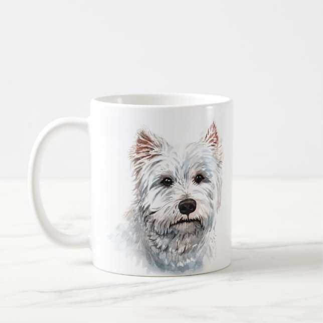 Personalized West Highland White Terrier Coffee Mug (Left)