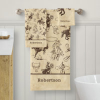 Personalized Western Horses Rodeo Cowboy