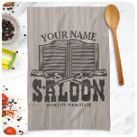 Personalized Western Rifle Guns Old Saloon Bar  Kitchen Towel<br><div class="desc">Personalized NAME Western Rifle Guns Old West Saloon Bar Gifts - Customize with your Name and Custom Text!</div>