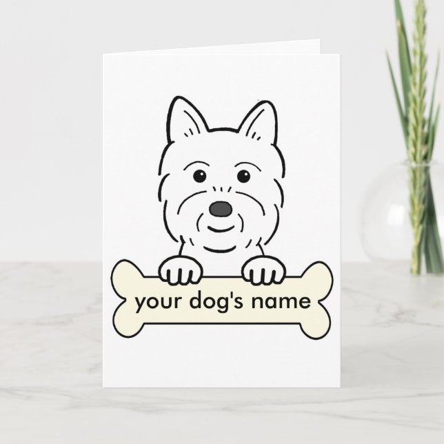 Personalized Westie Card (Front)
