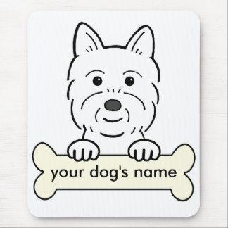 Personalized Westie Mouse Pad