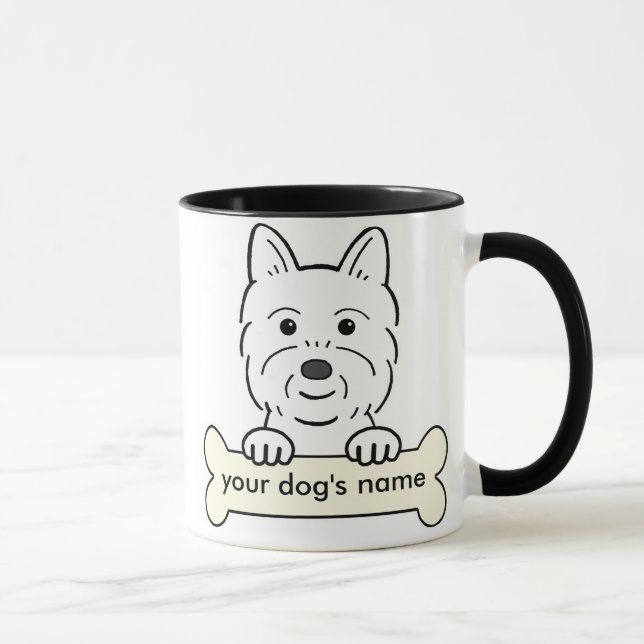 Personalized Westie Mug (Right)