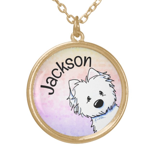 Personalized Westie Necklace (Front)