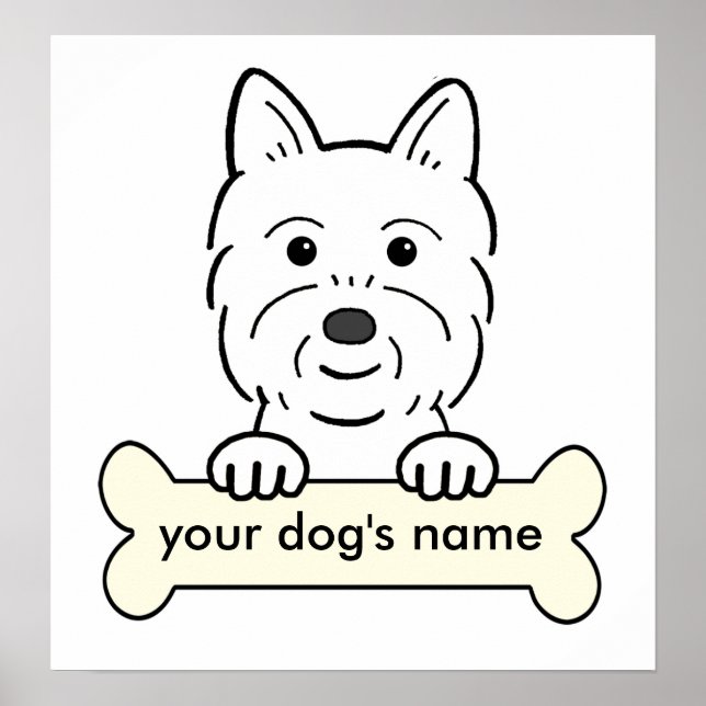 Personalized Westie Poster (Front)