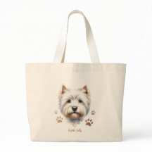 Personalized Westie Tote Bag