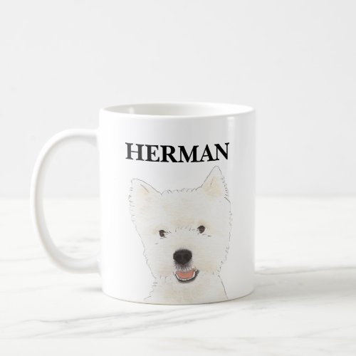 Personalized Westie West Highland Terrier Coffee Mug