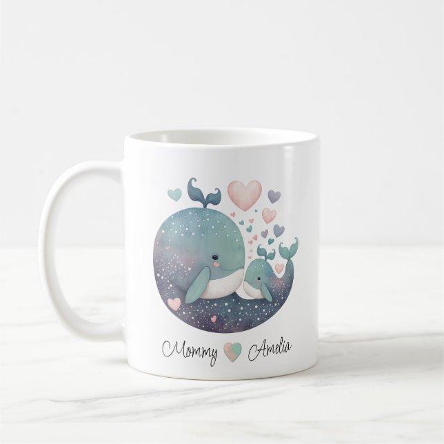 Personalized Whale Love Mug (Left)
