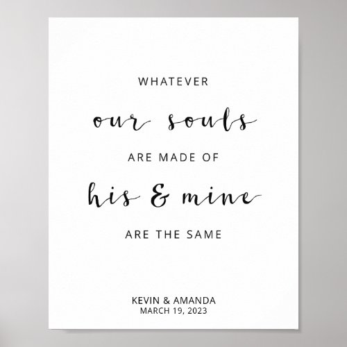 Personalized Whatever Our Souls Are Made Of Poster