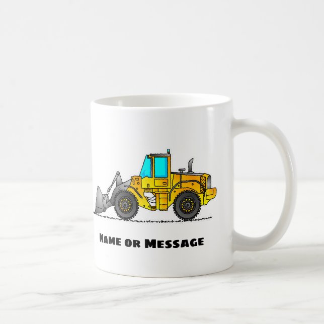 Personalized Wheel Loader Mug, Loader Operator Gif Coffee Mug (Right)