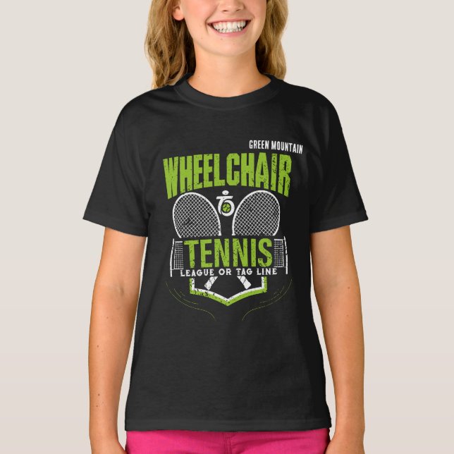 Personalized Wheelchair Tennis Club League Name T-Shirt (Front)