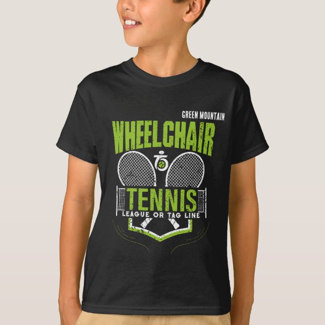 Personalized Wheelchair Tennis Club League Name T-Shirt (Front)