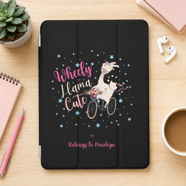 Personalized Wheely Llama Cute iPad Case (Creator Uploaded)