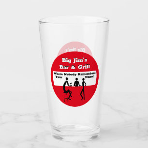 Personalized Where Nobody Remembers Your Name Glass